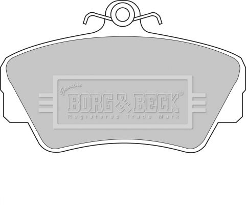 BORG & BECK stabdžių trinkelių rinkinys, diskinis stabdys BBP1081